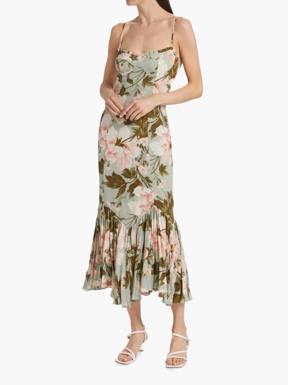 Reformation Aiko Midi Dress Fauna Floral Size 4